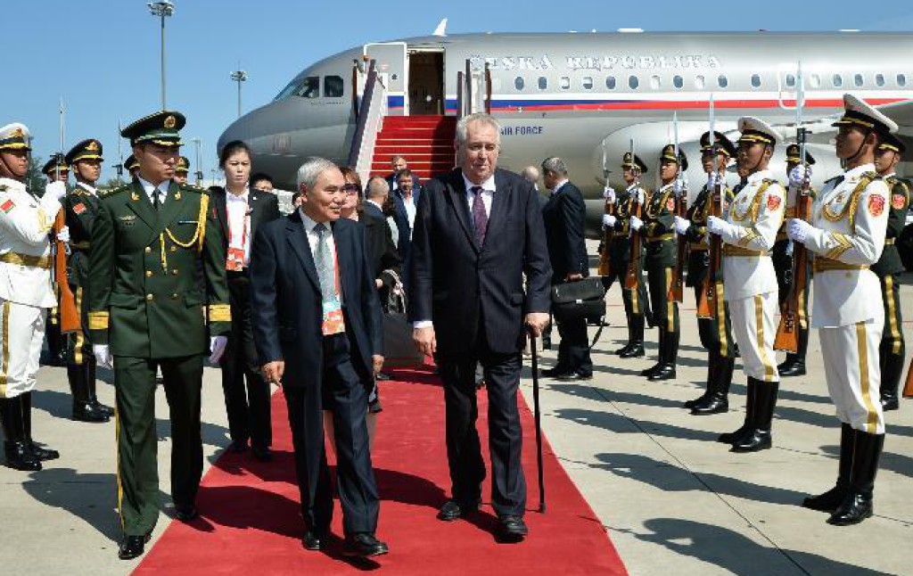 Czech President Zeman at Chinese V-day Parade